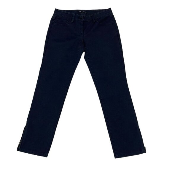 Theory Jeans Straight Leg Black Size 0 - Picture 1 of 12